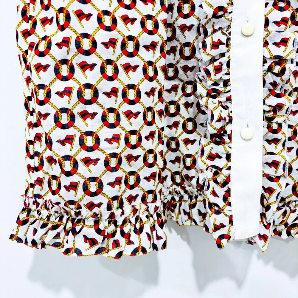 D&G Navy  and red nautical‎ blouse - Picture 6 of 8